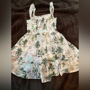 Janie and Jack Tropical Print Kid’s Dress Size 7
